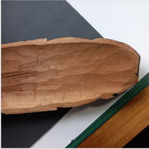 Tiki Head Large Vintage Bearded Polynesian or African Carving Teak Wood 27 inch - Picture 8 of 9